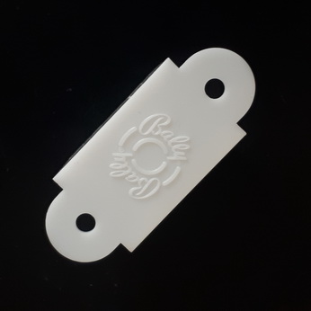 Lane Guide Bally Opaque White 1-1/2" Double Sided - C-635-5