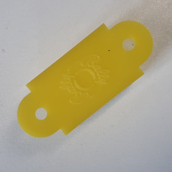 Lane Guide Bally Opaque Yellow 1-1/2" Double Sided - C-635-6