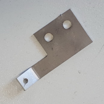 Sega and Stern Switch plate & spring bracket - right - 535-7354-00