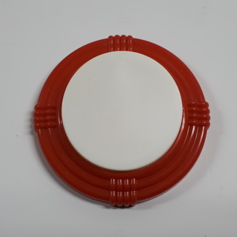 Pop Bumper Cap Deco Flat Red Plain - 16534-RW
