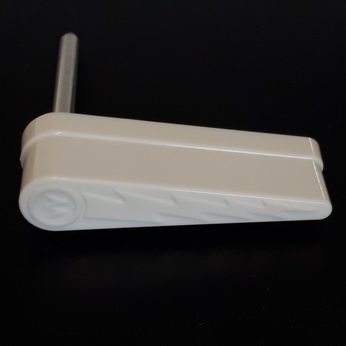 Williams White Lightning Bolt Flipper Bat And Shaft Assembly with Logo - 20-9734-5
