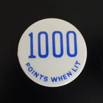 Pop Bumper Cap - "1000 Points When Lit" Blue - A-11826