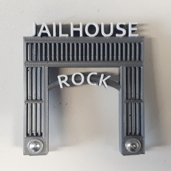 Elvis Jailhouse Rock Plastic - Silver