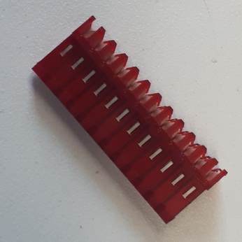 IDC 0.156 Connector Housing - 12 Pin 22 Gauge Wire