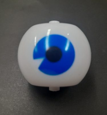 Eyeball Translucent White With Blue Pupil - A-19257-1, 03-9468 TED & RUDY
