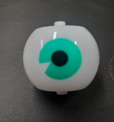 Eyeball Translucent White With Green Pupil - A-19257-2, RED Roadshow
