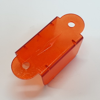 Lane Guide Transparent Orange 1-1/2" Double Sided - 550-5036-07