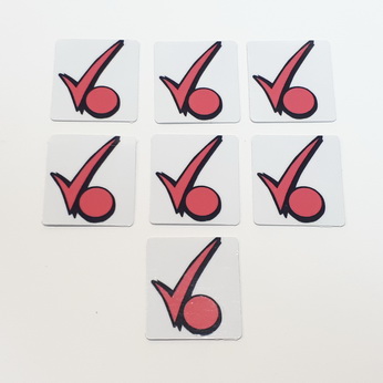 Checkpoint 7 piece Target Decal Set  - 99-3