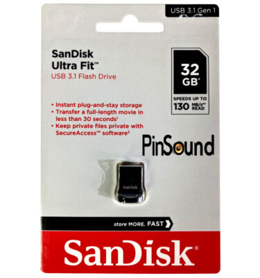 PinSound USB 3.0 Flash Drive 32GB