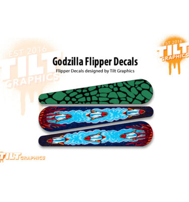 Godzilla Inspired Flipper Decals - Rockets