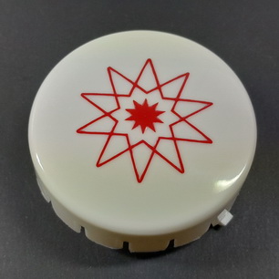 Pop Bumper Cap - Tip star Red - A-16838-R