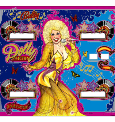 Dolly Parton Mirrored Backglass