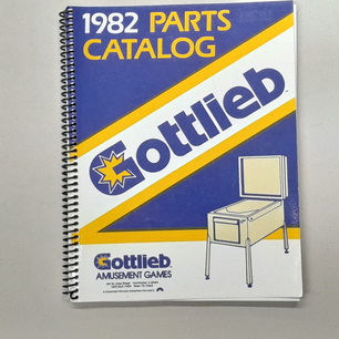 Gottlieb Parts Catalog 1982 - Used
