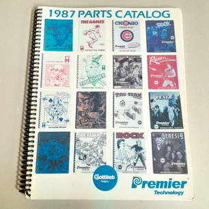 Gottlieb Parts Catalog 1987 - Used