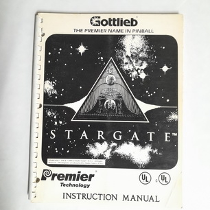 Gottlieb Stargate Manual - Used