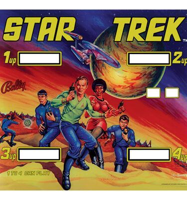 Star Trek CPR Backglass - Prototype Artwork