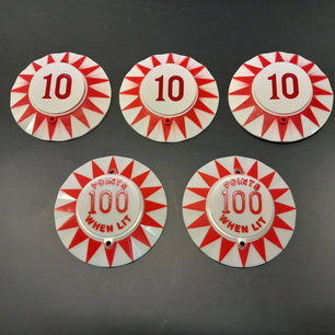 Bally Old Chicago Pop Bumper Cap Set - A-3713-22-23