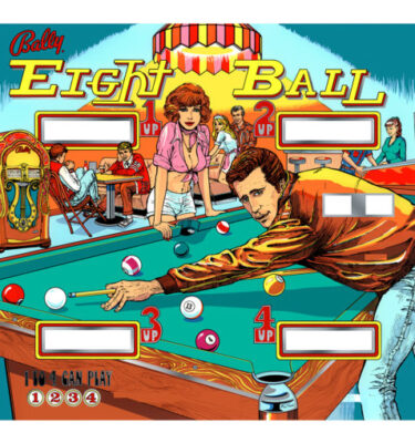 Eight Ball CPR Backglass - Mirrored