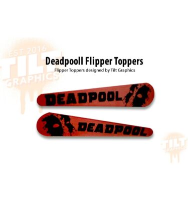 Deadpool Mask Flipper Toppers - Red