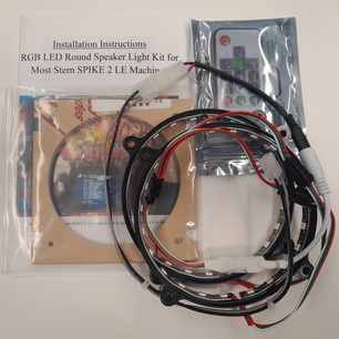 Premium Serial RGB LED Round Speaker Light Kit For Most Stern SPIKE 2 LE Machines