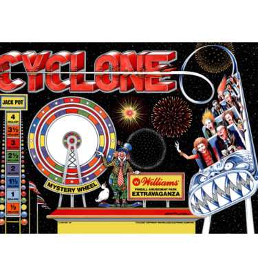Cyclone Mirrored Backglass