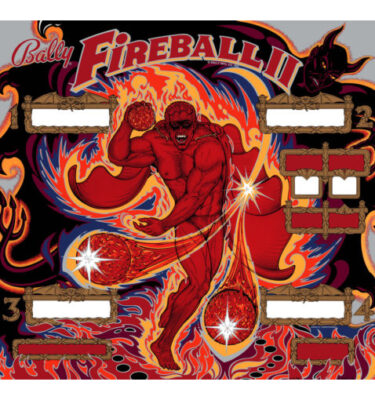 Fireball II Backglass