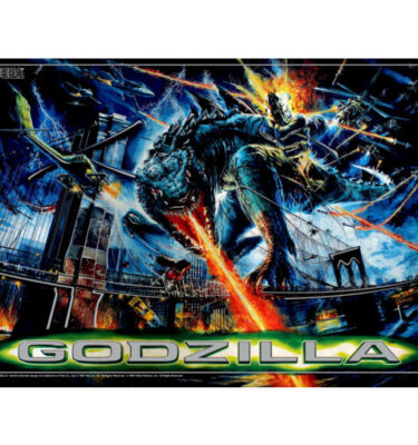 Godzilla Custom Mirrored Backglass
