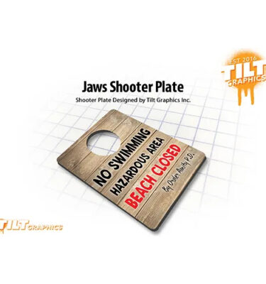Jaws Shooter Plate - No Swimming