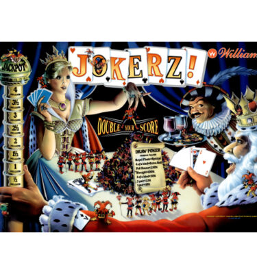 Jokerz! Mirrored Backglass