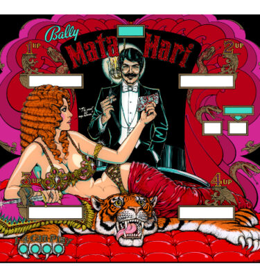 Mata Hari Backglass