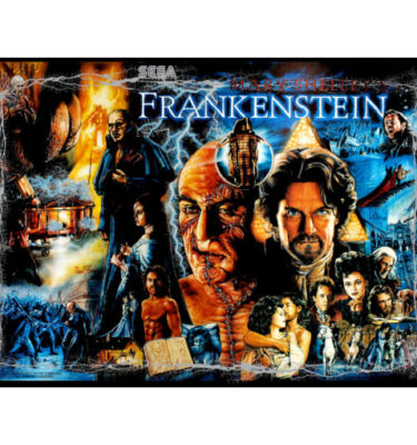 Mary Shelley’s Frankenstein Mirrored Backglass