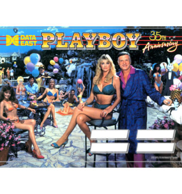 Playboy 35th Anniversary Mirrored Backglass