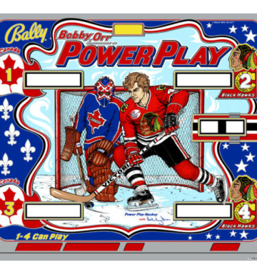 Bobby Orr Power Play Backglass
