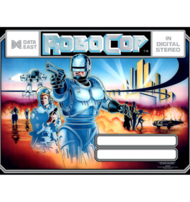 RoboCop Mirrored Backglass