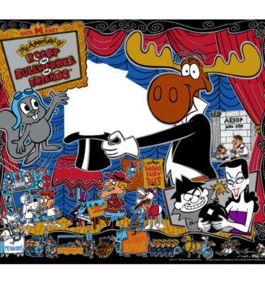 Rocky and Bullwinkle Backglass