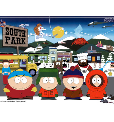 South Park Mirrored Backglass