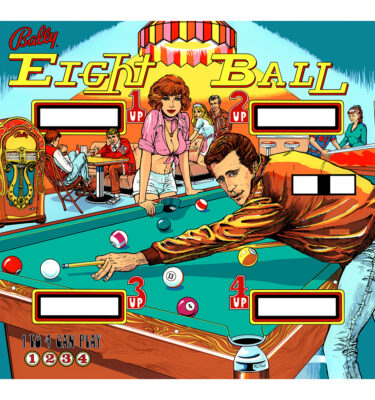 Eight Ball CPR Backglass - NON Mirrored