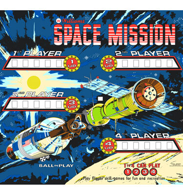 Space Mission Backglass