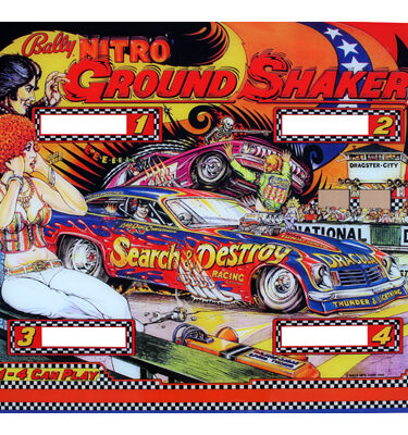 Nitro Groundshaker Backglass