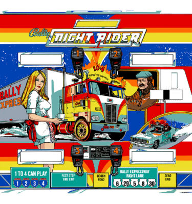Night Rider Backglass