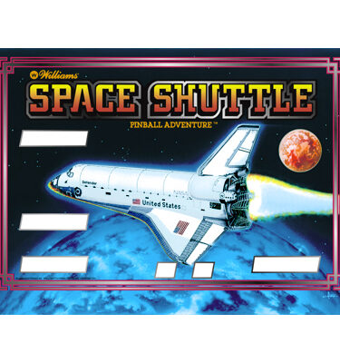 Space Shuttle Backglass