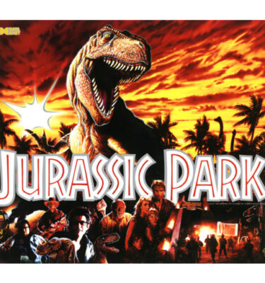 Jurassic Park Mirrored Backglass