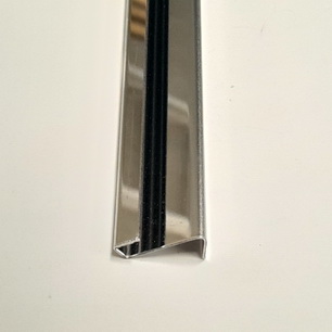 Pinball Backglass Polished Stainless Steel Lift Channel 5/32" - CPR