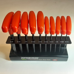 10-Piece SAE T-Handle Hex (Allen) Key Set