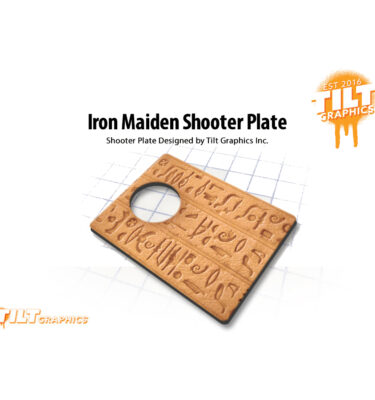 Iron Maiden Shooter Plate - Hieroglyphics