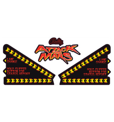 Attack From Mars Apron Decal Set
