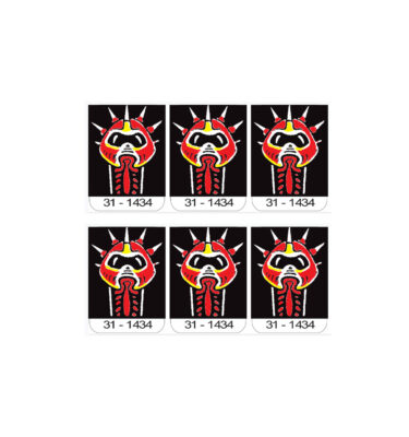 Big Guns Laminated Target Decal Set