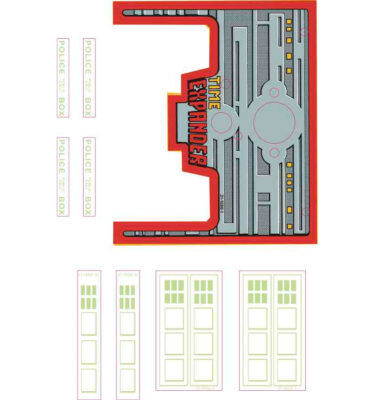 Doctor Who Time Expander & Police Box Decal Set
