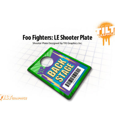 Foo Fighters Back Stage Pass Shooter Plate LE