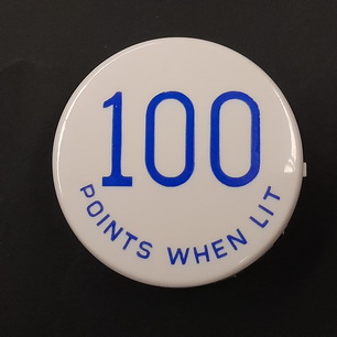 Pop Bumper Cap - "100 Points When Lit" Blue - A-11426-B